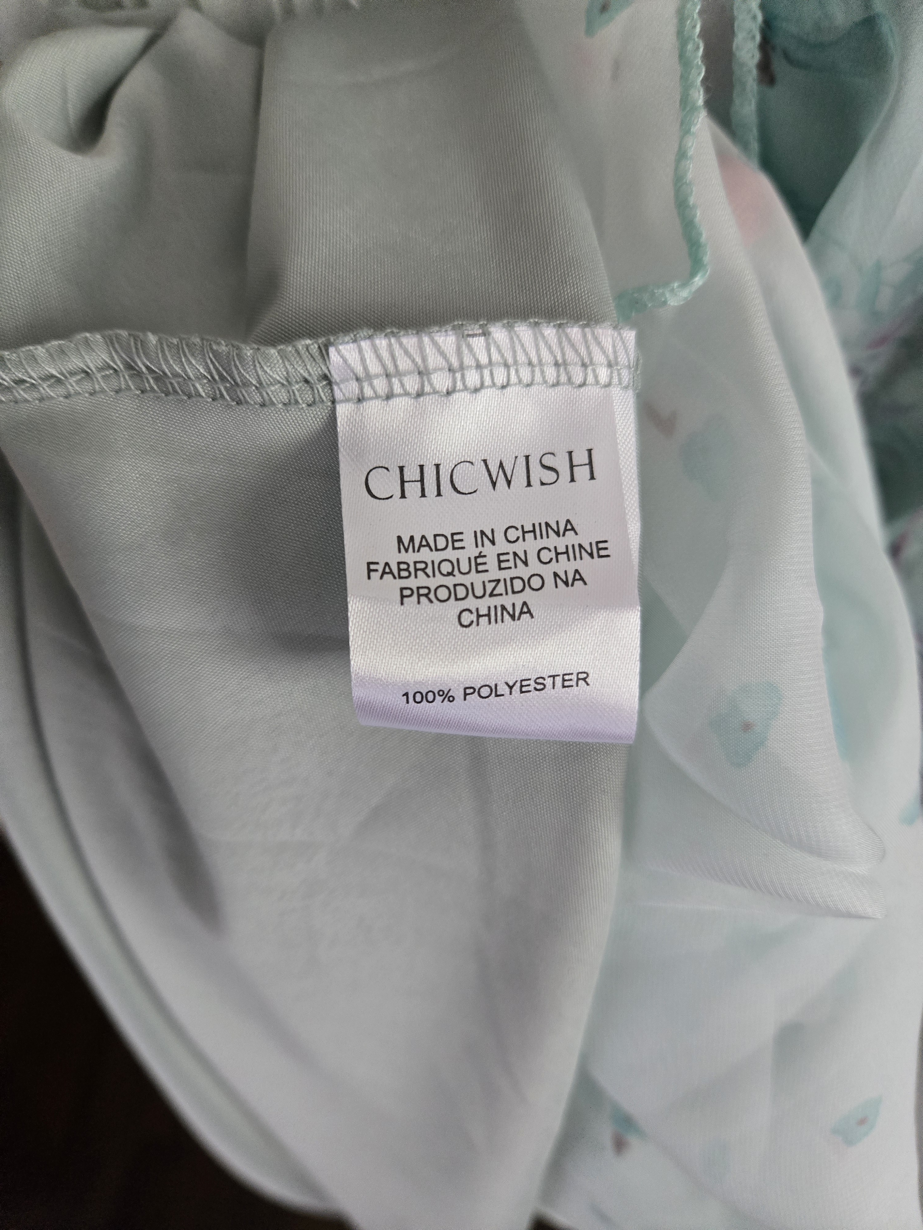 Chicwish Mint And Pink Floral Maxi Skirt Size M/L Nwt — image 5 of 6
